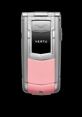 Vertu Constellation Ayxta Aluminium, Diamond Trim, Pink Leather Mới 100% Fullbox